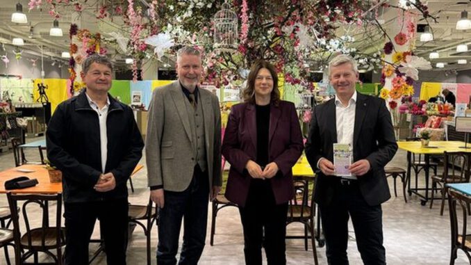 Frühlingsmarkt nutzt das leerstehende SportScheck Gebäude in Wiesbaden als Zwischennutzung