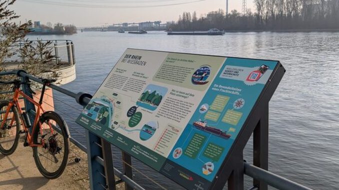 Wiesbaden rüstet Uferwege mit neun Informationstafeln aus Wiesbaden rüstet Uferwege mit neun Informationstafeln aus